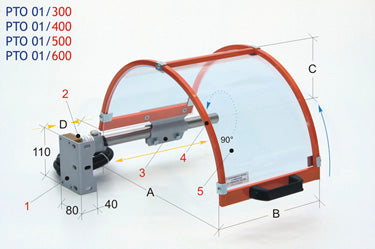 Protector de seguridad para plato torno horizontal PTO 01/400