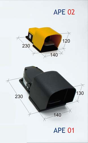 APE 02 INTERRUPTOR DE SEGURIDAD DE PIE THERMOPLASTIC