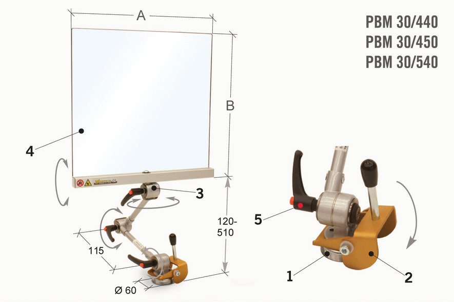 PROTECTOR CON SOPORTE MAGNETICO PBM30/540