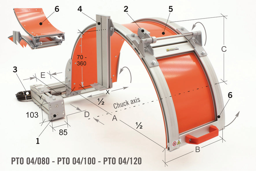 PROTECCION DE TORNO PTO 04/800