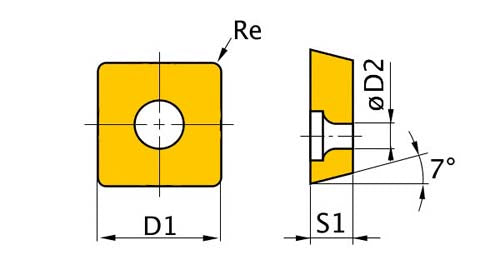 PLAQUITA PARA 24/36, ISO SCMTO9T304, 5 UN