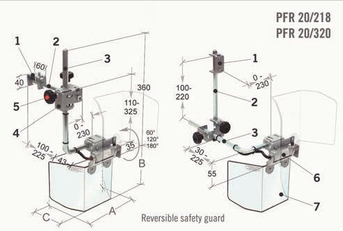 PROTECTOR FRESADORA/TALADRO PFR 20/320